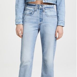 Rag & Bone Miramar Straight Leg Small in Tulip